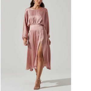 ASTR the Label - MARIN DOLMAN SLEEVE MIDI DRESS - S - WORN ONCE